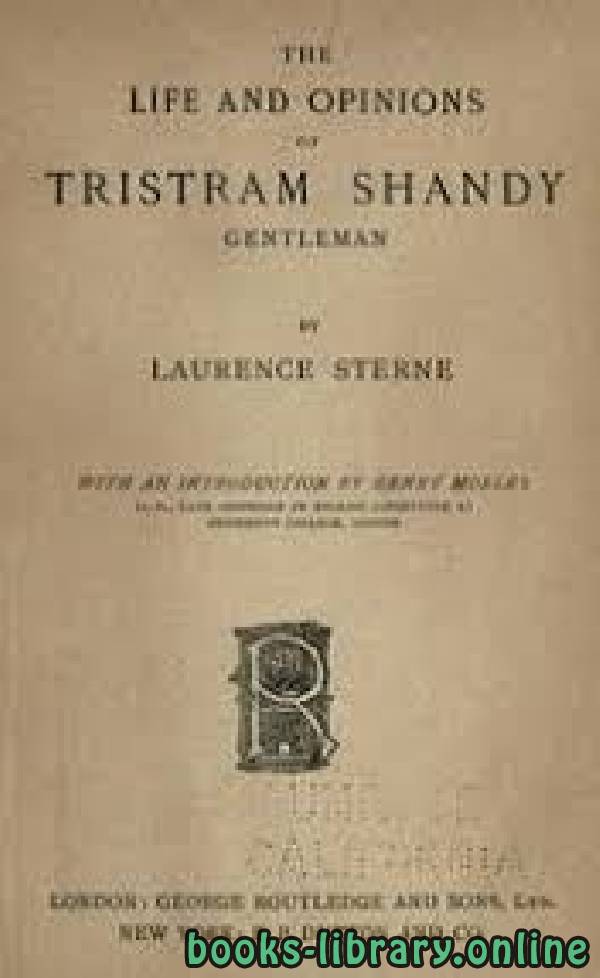 رواية The Life and Opinions of Tristram Shandy