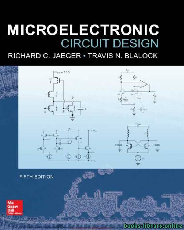 Microelectronic Circuit Design 5th Edition