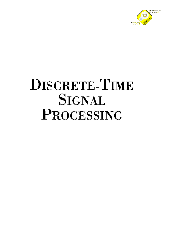 Discrete Time Signals and Systems