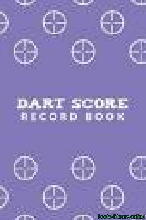 Dart Score Record Book